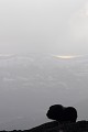 Le brouillard se lève, boeufs et photographes profitent du paysage...  